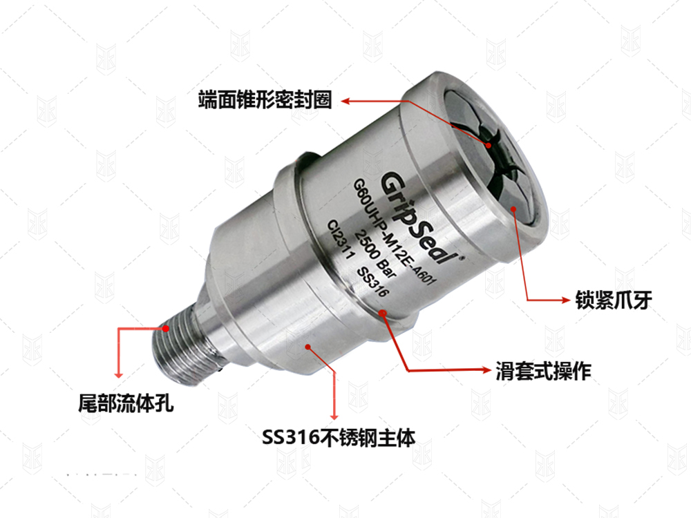 格雷希爾GripSeal用于液壓行業液壓閥的G60UHP系列快速接頭